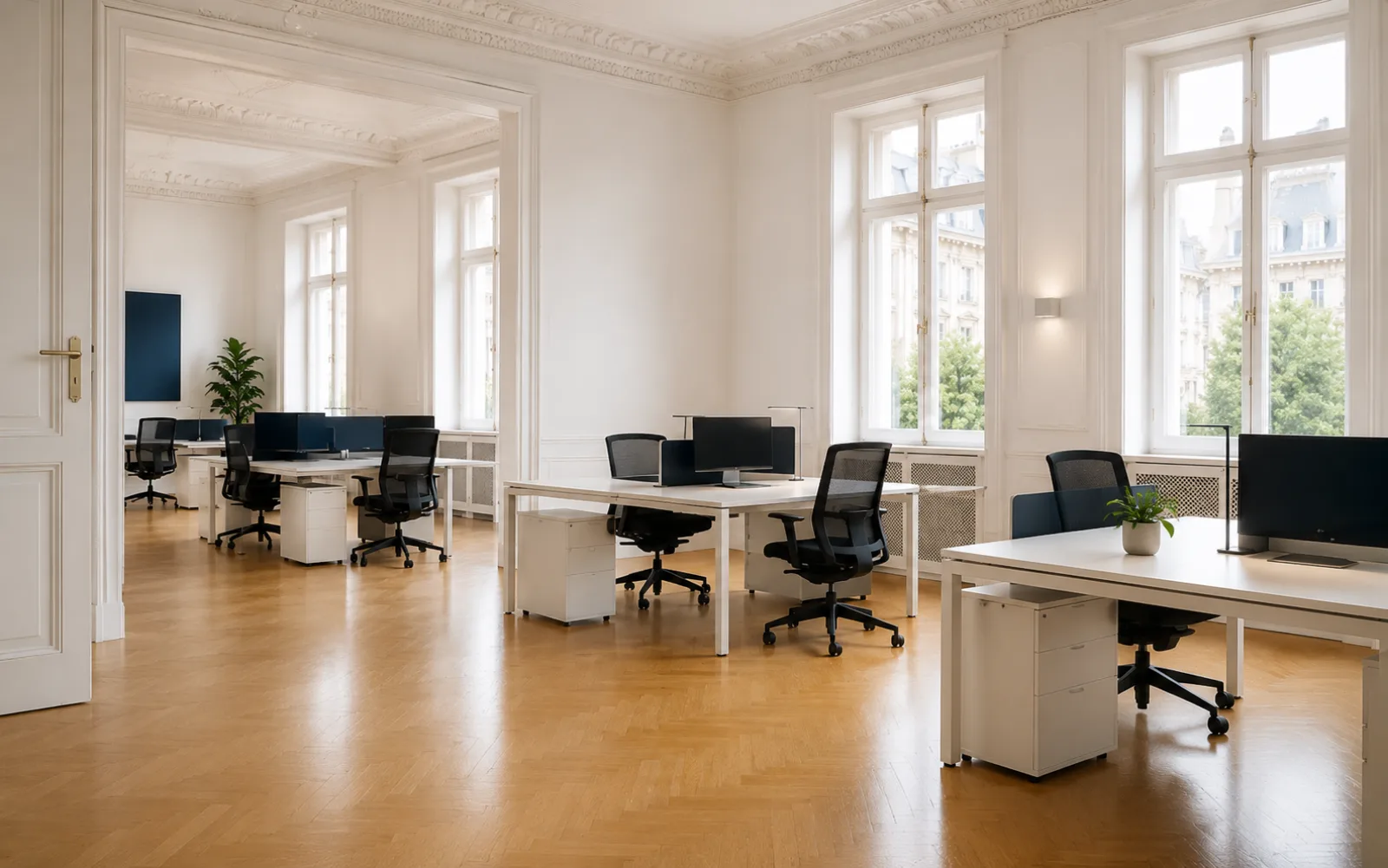 Modernes Büro nach professioneller Reinigung